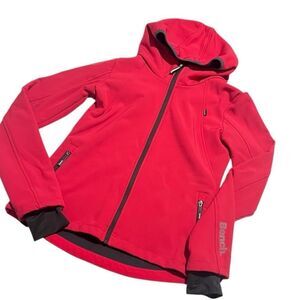 Bench Pink Fleece Lined Hooded Full-Zip Thumb Hole Hoodie Jacket Size Medium